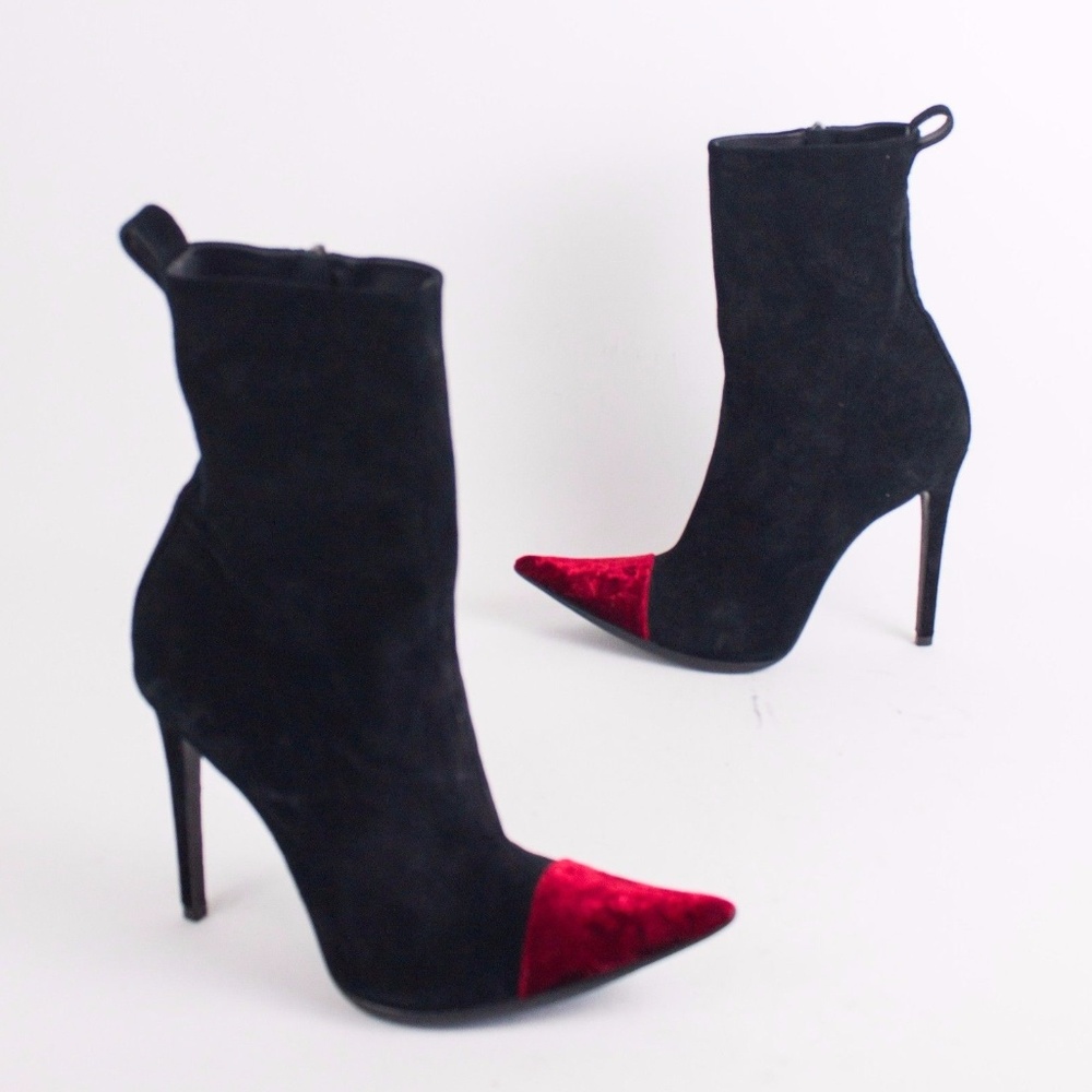 Haider Ackermann Colorblock Pointy Toe Boots